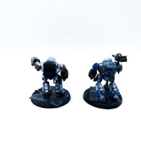 Warhammer 40k Adeptus Mechanicus Kastelan Robots detailliert bemalt games workshop