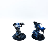 Warhammer 40k Adeptus Mechanicus Kastelan Robots detailliert bemalt games workshop