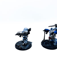 Warhammer 40k Adeptus Mechanicus Kastelan Robots detailliert bemalt games workshop