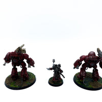 Warhammer 40k Adeptus Mechanicus Kastelan Robots detailliert bemalt games workshop