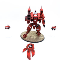 Warhammer 40k Tau XV104 Riptide battlesuit detailliert bemalt games workshop