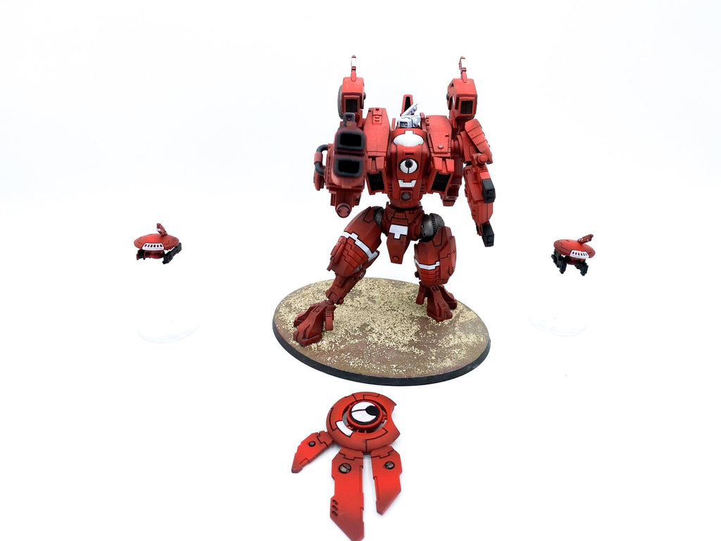 Warhammer 40k Tau XV104 Riptide battlesuit detailliert bemalt games workshop