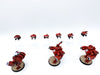 Warhammer 40k Tau XV8 Crisis Battlesuits Team detailliert bemalt - Tabletoploot