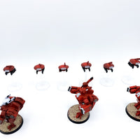 Warhammer 40k Tau XV8 Crisis Battlesuits Team detailliert bemalt - Tabletoploot