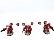 Warhammer 40k Tau XV8 Crisis Battlesuits Team detailliert bemalt - Tabletoploot