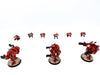 Warhammer 40k Tau XV8 Crisis Battlesuits Team detailliert bemalt - Tabletoploot