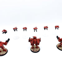 Warhammer 40k Tau XV8 Crisis Battlesuits Team detailliert bemalt - Tabletoploot