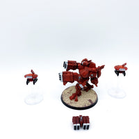 Warhammer 40k Tau XV88 Broadside Battlesuit detailliert bemalt games workshop