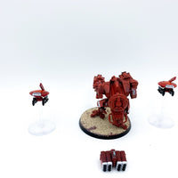 Warhammer 40k Tau XV88 Broadside Battlesuit detailliert bemalt games workshop