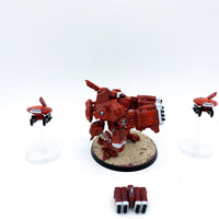 Warhammer 40k Tau XV88 Broadside Battlesuit detailliert bemalt games workshop