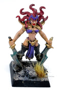 Warhammer Fantasy/AoS Dunkelelf aus Zinn (detailliert bemalt) - Tabletoploot