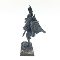 Warhammer Fantasy/AoS Dunkelelfen Prinz auf Raptor aus Zinn grundiert Games Workshop