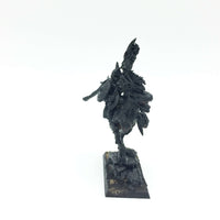 Warhammer Fantasy/AoS Dunkelelfen Prinz auf Raptor aus Zinn grundiert Games Workshop