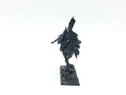 Warhammer Fantasy/AoS Dunkelelfen Prinz auf Raptor aus Zinn grundiert Games Workshop