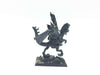 Warhammer Fantasy/AoS Dunkelelfen Prinz auf Raptor aus Zinn grundiert Games Workshop