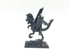 Warhammer Fantasy/AoS Dunkelelfen Prinz auf Raptor aus Zinn grundiert Games Workshop